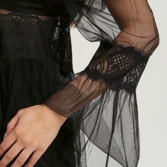 “Isabella” Sheer Maxi Cover Up - Picture 5 of 5